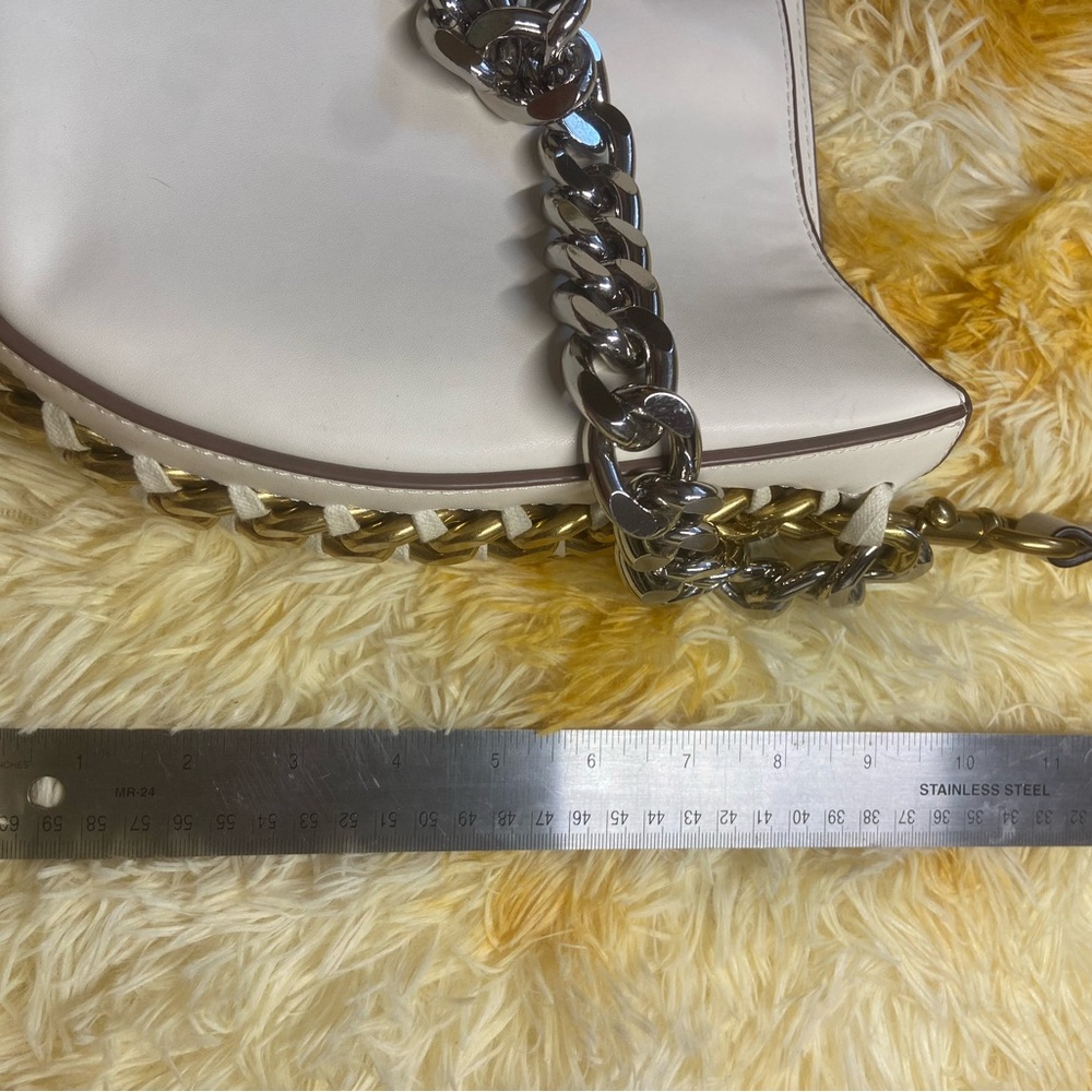 Stella McCartney Falabella Cream Chain Shoulder Bag - Picture 4 of 6